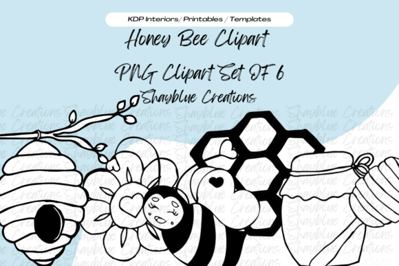 Download Honey Bee Black and White Doodle Clipart - Black and white doodle Collection