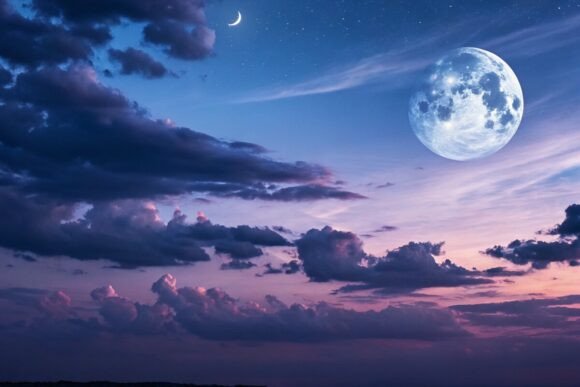 Download Sky and Moon Background Design - Design Collection