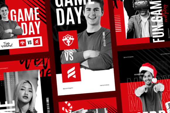 Download Christmas Esports Instagram Template - Premium Resources
