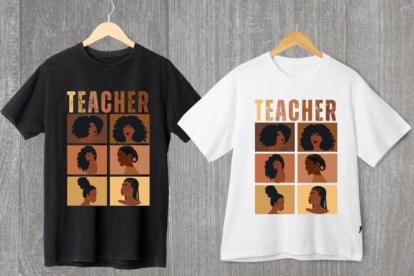 Download Teacher Afro Black History POD Design - Design Collection