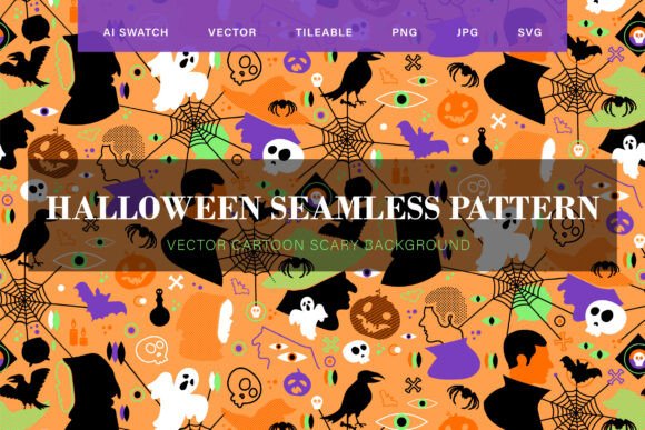 Download Halloween Party Seamless Pattern - Party Collection