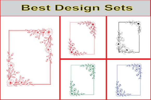 Download Elegant Floral Frame Vector Design Set - Design Collection