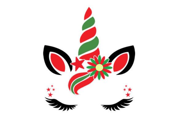 Download Unicorn Christmas, Silhouette, Design Ve - Design Collection