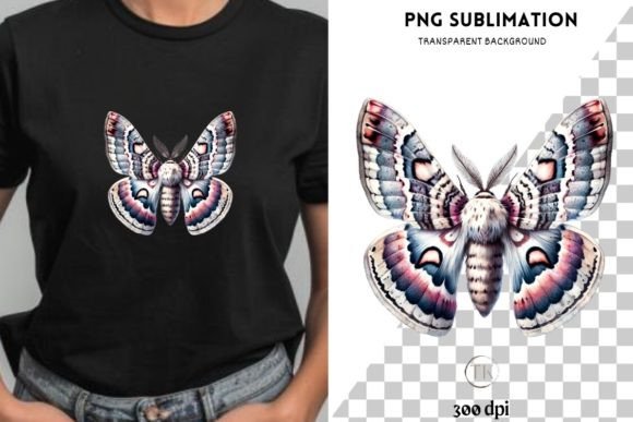 Download Boho Lunar Moth Shirt Sublimation Design - Design Collection