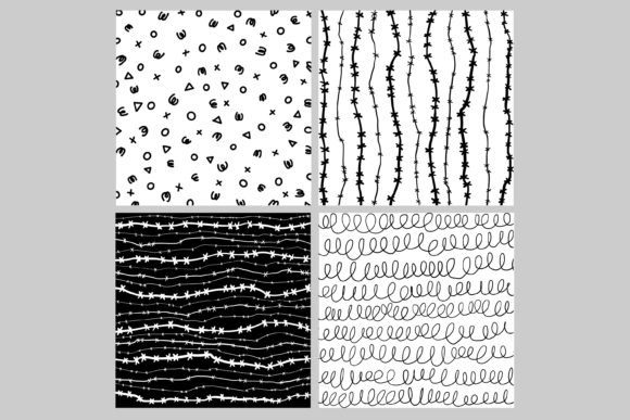 Download Black and White Doodle Background - Black and white doodle Collection
