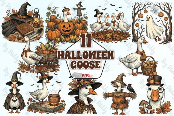 Download Vintage Halloween Goose Clipart PNG - Vintage halloween Collection